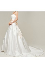 Satin Sweetheart A-line Gown