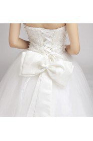 Organza Sweetheart Floor Length Ball Gown with Pearls