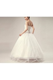 Tulle Sweetheart Floor Length Ball Gown with Crystal