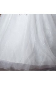 Tulle Sweetheart Floor Length Ball Gown with Crystal