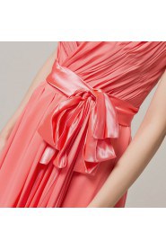 Chiffon Strapless Floor Length Empire Dress