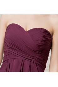 Chiffon Sweetheart Floor Length Empire Dress