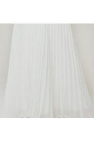 Chiffon One Shoulder Floor Length Empire Dress