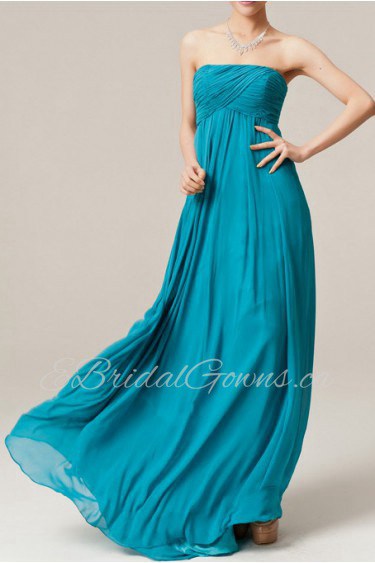 Chiffon Strapless Empire Dress