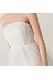 Tulle Strapless Short A-line Dress