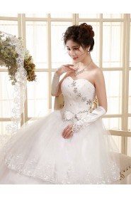 Tulle Sweetheart Ball Gown Dress with Beading and Bow