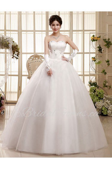 Tulle Sweetheart Ball Gown Dress with Beading and Sequin