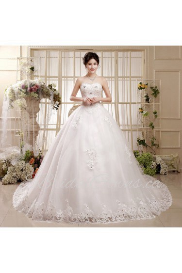 Tulle Sweetheart Ball Gown Dress with Beading and Embroidery