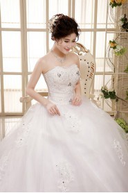 Tulle Sweetheart Ball Gown Dress with Beading and Embroidery