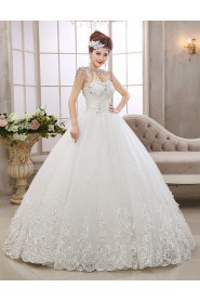 Lace Sweetheart Ball Gown Dress with Beading and Sequin