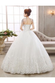 Lace Sweetheart Ball Gown Dress with Beading and Sequin