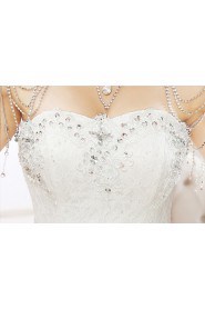 Lace Sweetheart Ball Gown Dress with Beading and Sequin