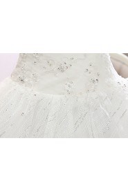 Lace Sweetheart Ball Gown Dress with Beading