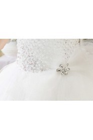 Lace Sweetheart Ball Gown Dress with Beading and Sequin