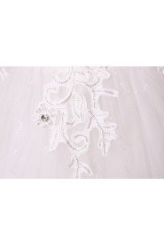 Lace and Tulle Sweetheart Ball Gown Dress with Beading and Sequin