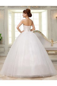 Lace and Tulle Strapless Ball Gown Dress with Beading