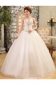 Lace and Tulle Sweetheart Ball Gown Dress with Beading