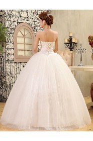 Lace and Tulle Sweetheart Ball Gown Dress with Beading