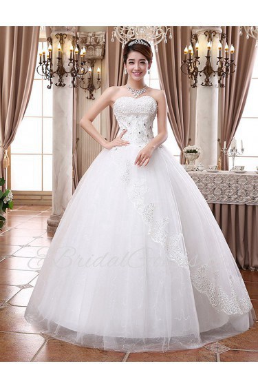 Lace and Tulle sweetheart Ball Gown Dress with Sequin