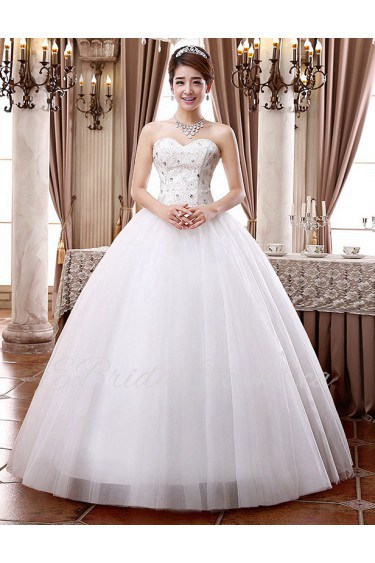 Lace and Tulle sweetheart Ball Gown Dress with Beading