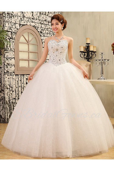 Lace and Tulle sweetheart Ball Gown Dress with Sequin