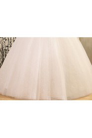 Lace and Tulle sweetheart Ball Gown Dress with Sequin