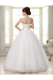 Lace and Tulle sweetheart Ball Gown Dress with Beading