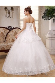 Lace and Tulle Sweetheart Ball Gown Dress with Beading