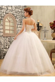 Lace and Tulle Sweetheart Ball Gown Dress with Beading