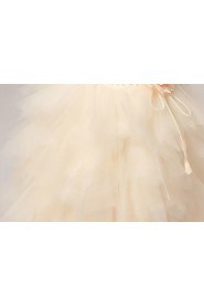 Tulle Strapless Sheath Dress with Bead