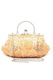 Satin Embroidery Bead Handbag