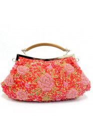 Satin Embroidery Bead Handbag/Clutche