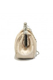 Satin Handbag with Rhinestone