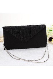 Women's European and American diamond satin evening bag handbag