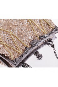 Women's Pearl Diamonds Beaded Delicate Evening Bag