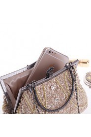 Women's Pearl Diamonds Beaded Delicate Evening Bag