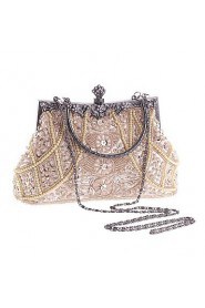 Women's Pearl Diamonds Beaded Delicate Evening Bag