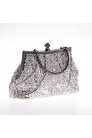 Women's Pearl Diamonds Beaded Delicate Evening Bag