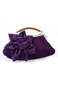 Women Chiffon / Satin Hobo Shoulder Bag / Tote / Clutch / Evening Bag White / Pink / Purple / Red / Gray / Black / Khaki