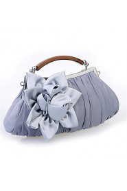 Women Chiffon / Satin Hobo Shoulder Bag / Tote / Clutch / Evening Bag White / Pink / Purple / Red / Gray / Black / Khaki