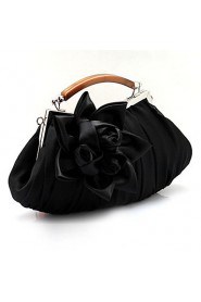 Women Chiffon / Satin Hobo Shoulder Bag / Tote / Clutch / Evening Bag White / Pink / Purple / Red / Gray / Black / Khaki