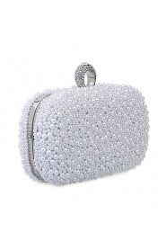 Women Imitation Pearl / Satin Casual Clutch Shoulder Bag / Clutch / Evening Bag White / Beige / Champagne