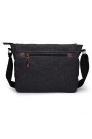 Men's Canvas Sling Bag Shoulder Bag Brown/Black