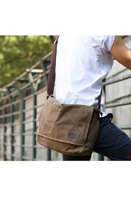 Men's Canvas Sling Bag Shoulder Bag Brown/Black