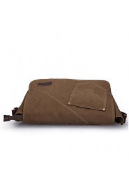 Men's Canvas Sling Bag Shoulder Bag Brown/Black