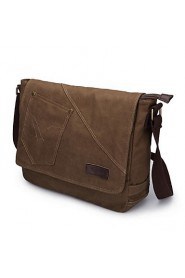 Men's Canvas Sling Bag Shoulder Bag Brown/Black