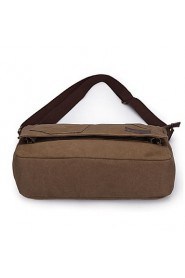 Men's Canvas Sling Bag Shoulder Bag Brown/Black