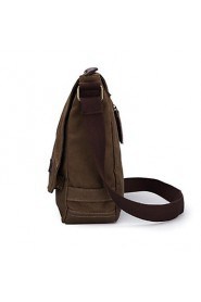 Men's Canvas Sling Bag Shoulder Bag Brown/Black