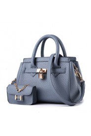 Women's Fashion Casual PU Leather Messenger Shoulder Bag/Handbag Tote