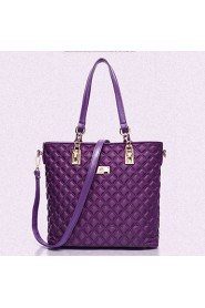 Women PU / Nylon Barrel Shoulder Bag / Tote / Satchel / Clutch Purple / Blue / Red / Black